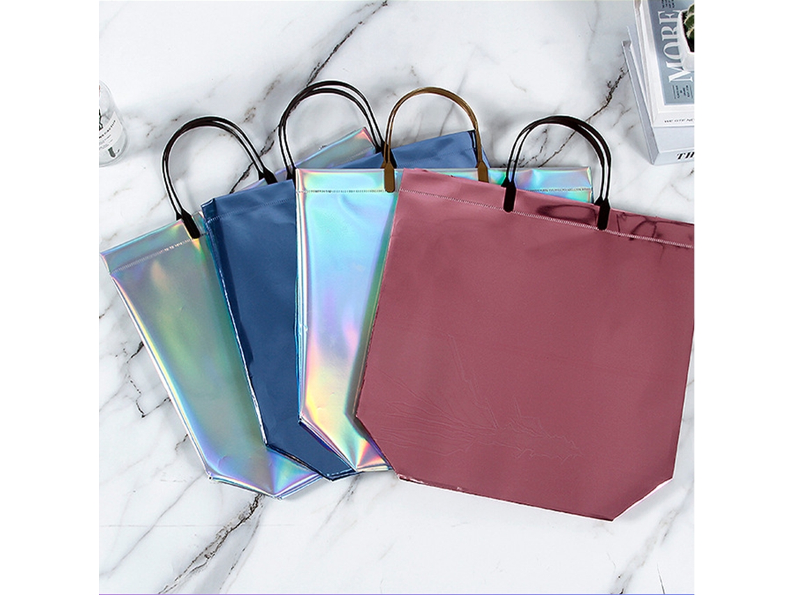 Bolsa Tote A Laser De Pvc (plástico Transparente, Multiuso Para Compras E Presentes) Eoocoo