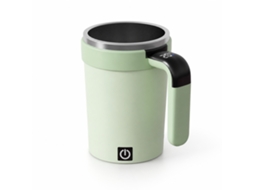 Caneca Elétrica Misturadora Magnética Com Visor De Temperatura, 380 Ml, Verde, Para Café E Batidos