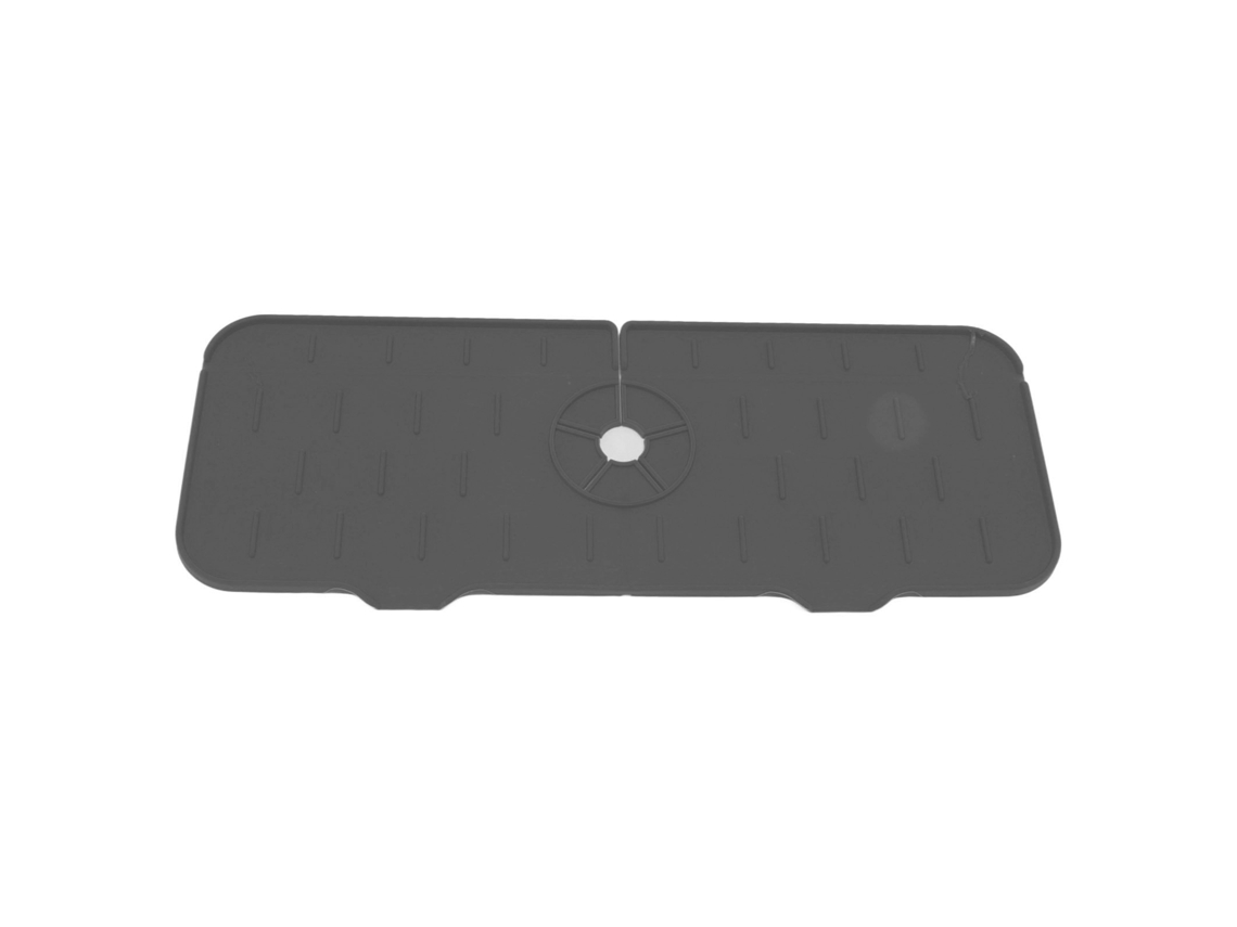 Nova Line toalha de Silicone para Torneira Antirrebentação Drenante Reutilizável Bpa Livre Cinza Escuro