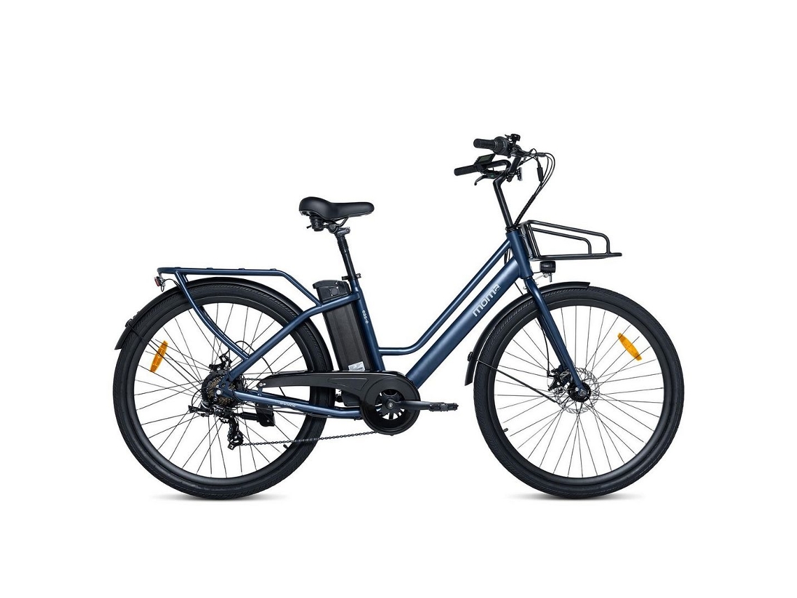 Bicicleta Elétrica Urbana Eas e 28" com Shimano 7v Autonomia Até 60 Km Bateria 36v 10.4ah MOMA BIKES