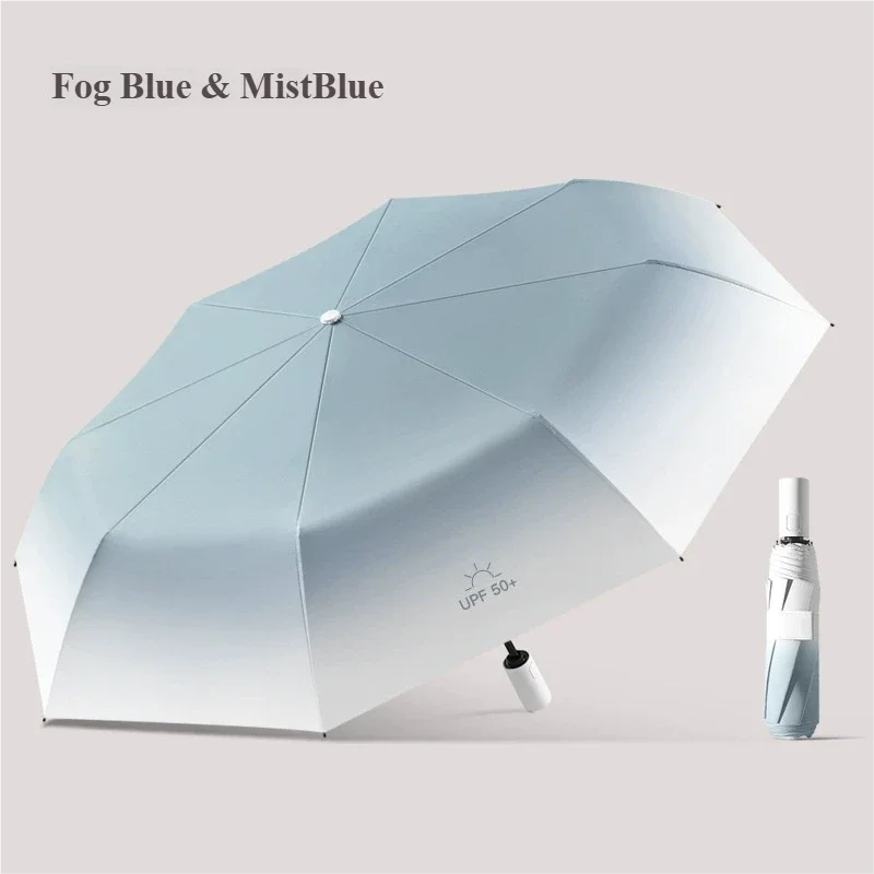 Guarda-chuva Automático Degradê (azul Marinho 6k), Guarda-chuva Duplo Extragrande, Dobrável