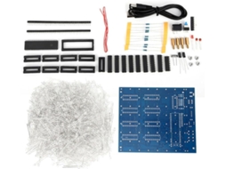 Kit De Led 8x8x8 Para Cubo Mágico - Luz 3d Diy Com Leds Azuis E