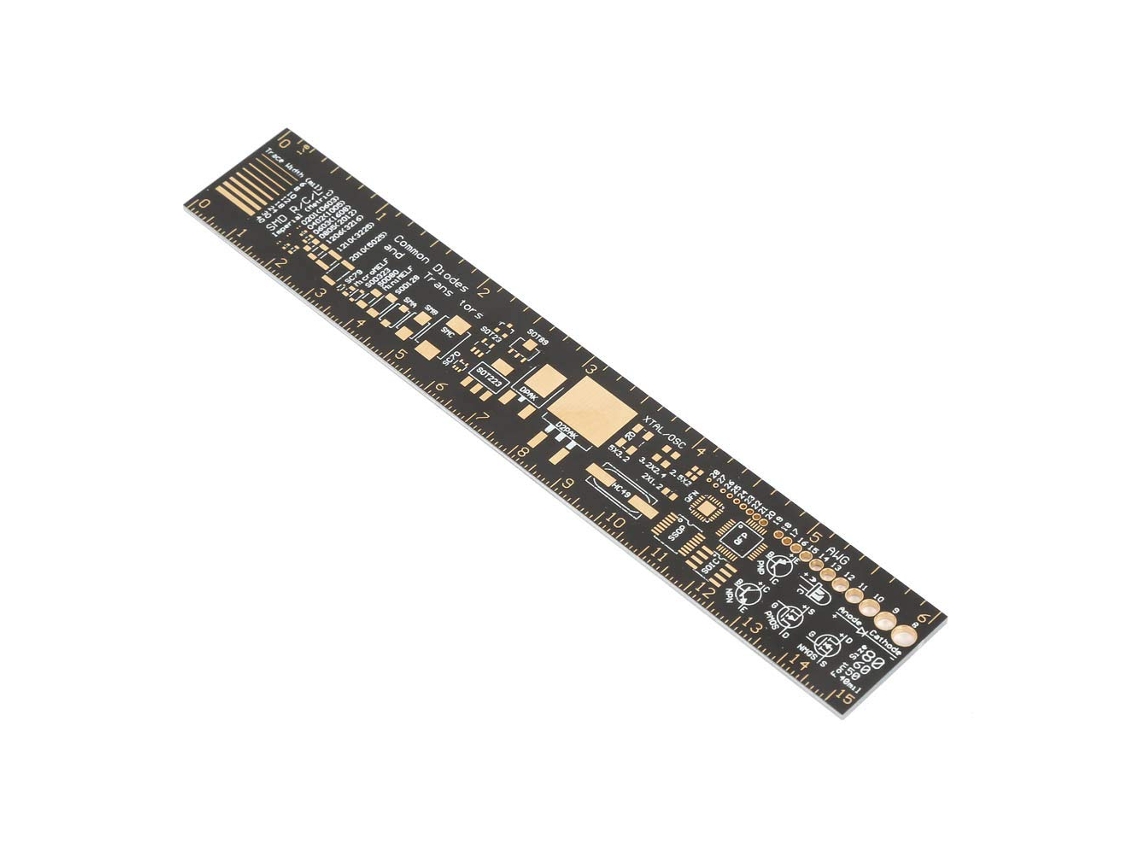 Régua De Engenharia Para Placas Circuito Impresso Aramox 6-polegadas, Ferramenta De Medição Essencial Para Entusiastas