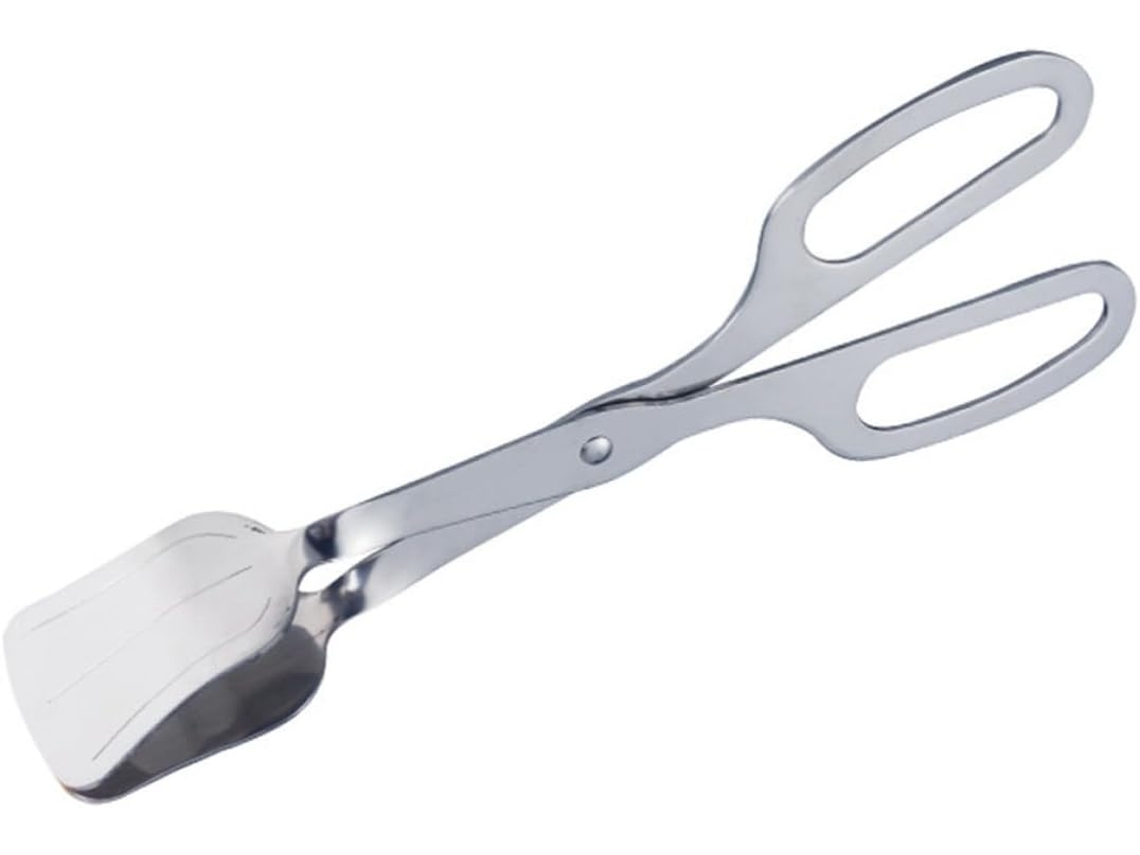 Pinça Para Alimentos Em Aço Inoxidável Prateado, Prática E Fácil De Transportar, Com Clipe Resistente Ao Calor Para