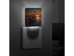 Luminária Noturna Em Formato De Barco, Tomada De Parede, Luz Noturna Led Com Sensor Crepuscular, Luminária Decorativa