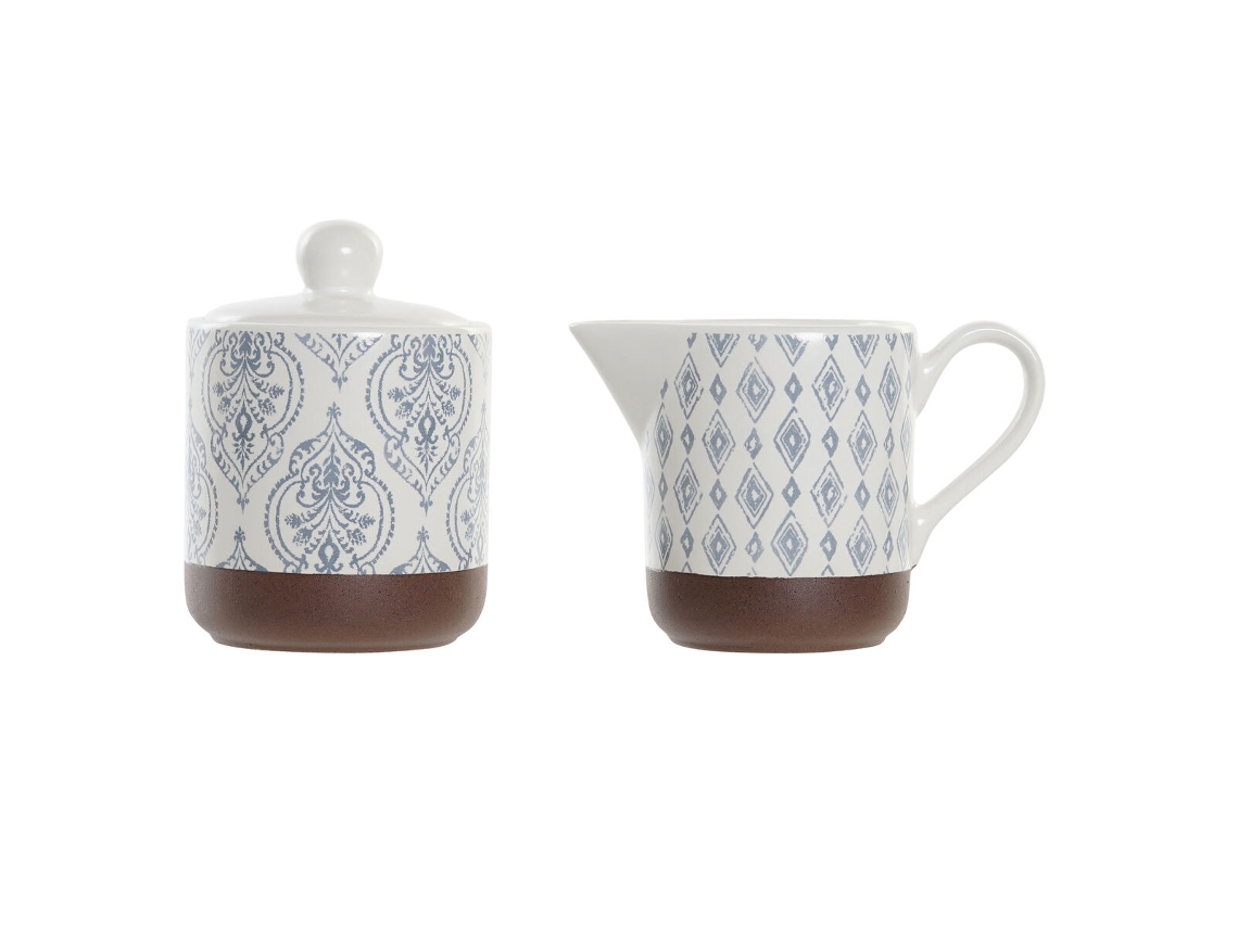 Açucareiro DKD HOME DECOR (Alumínio - Multicor)