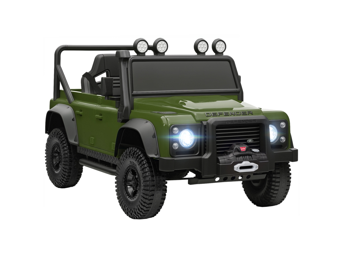 Carro A Bateria 12v Infantil Com Controlo Remoto, Função Musical, Buzina E Luzes Led, Verde