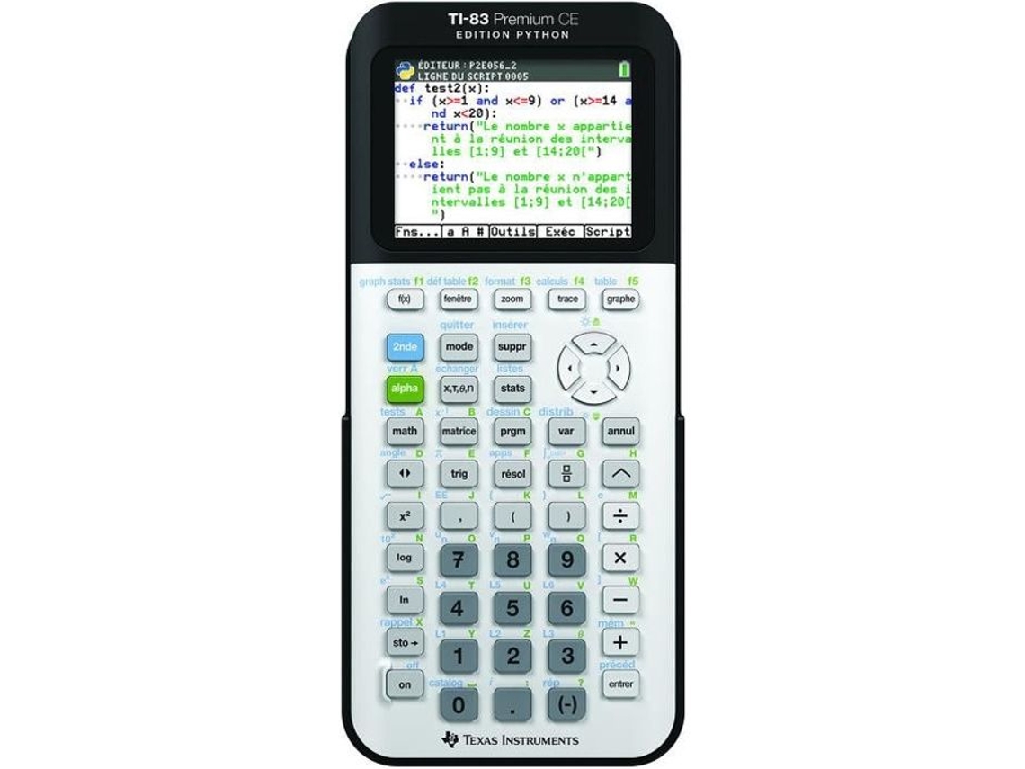 Texas Instrument Calculator TI-83 Premium CE Python