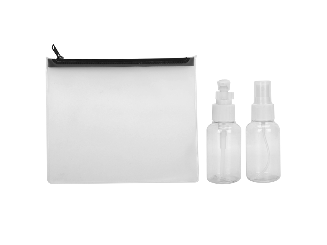 Botella De Spray Vacía Portátil Para Viajes Rellenable Con Bolsa De Almacenamiento Para Tónico Y Loción