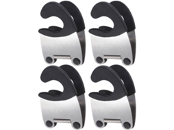 Conjunto De 4 Pinças Anti-escaldantes Em Aço Inoxidável Para Panelas E Colheres.