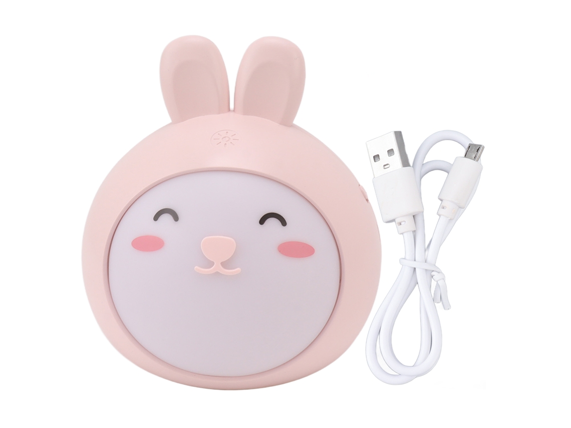 2026 lâmpada de Noite Bonita de 3 Velocidades Reguláveis Sem Escalas com Sensor Táctil Usb Recarregável para Mesa de Cabeceira Rosa