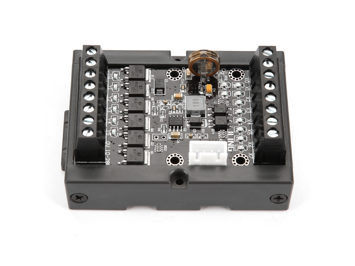 Placa de Controle Industrial PLC FX1N 14MT Módulo de Atraso de Relé Programável Dc10 28v | S/MARCA