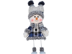 Decorações De Natal 2024 Série Azul Boneco De Neve Presente Artesanal Decoração Para Casa 2024 Feliz Ano Novo