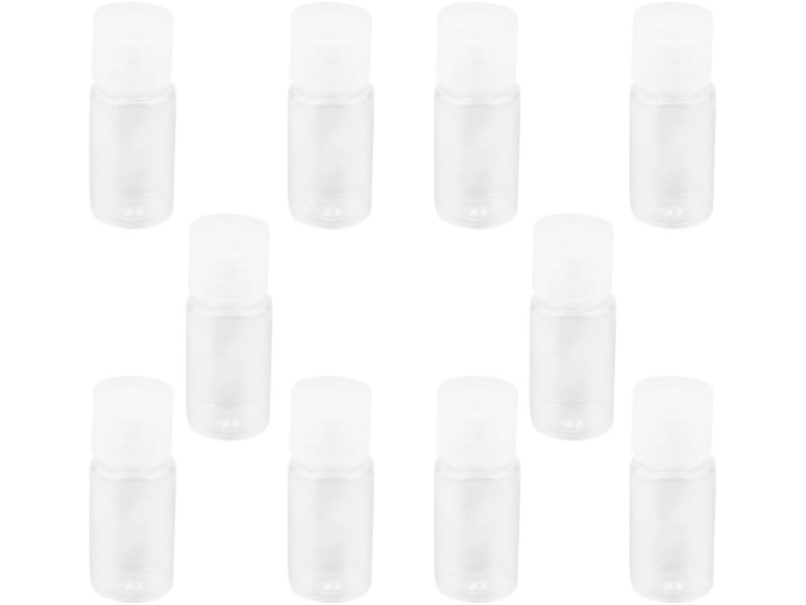 Pacote Com 24 Frascos De Loção Recarregáveis De 10ml Em Plástico.