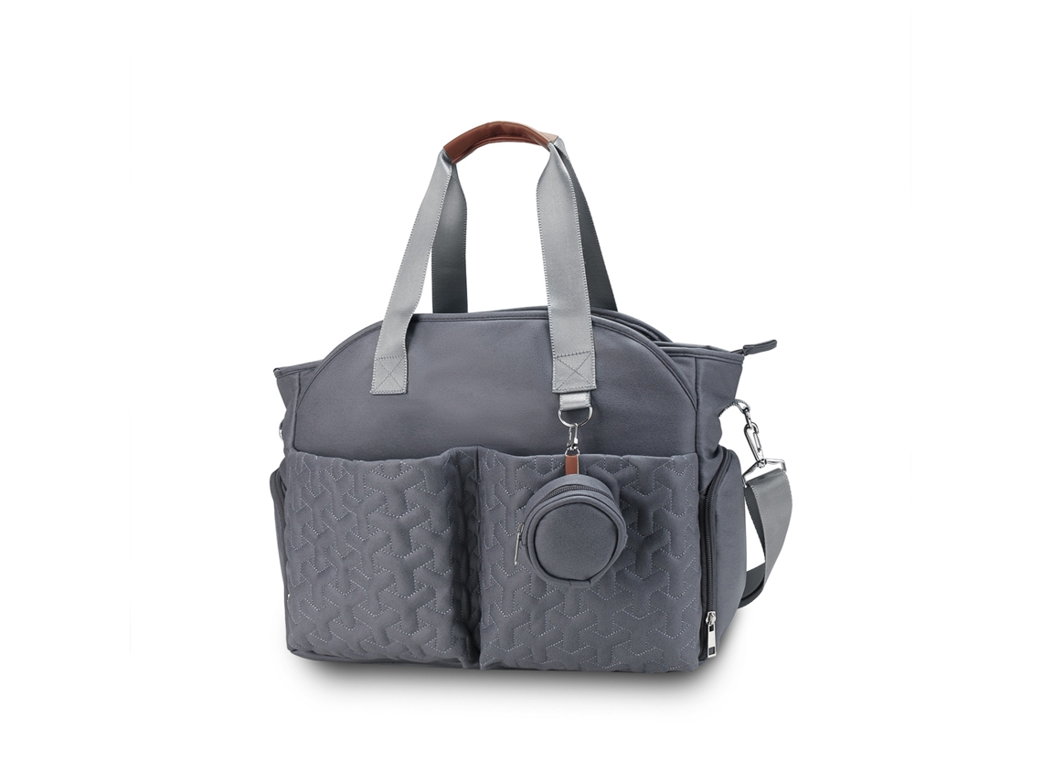 Bolsa Para Bomba De Amamentação, Bolsa De Ombro, Bolsa Para Fraldas Com Alça Para Mamilo, Para Mães E Bebês Em Movimento.cinza Escuro Yunzii
