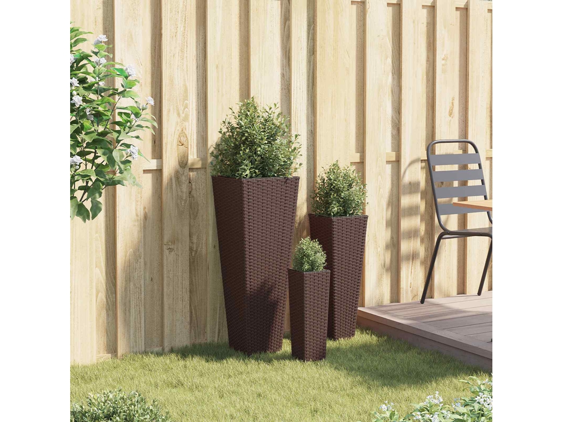 Vidaxl Conjunto Para Exterior 3 Unid. 30 X 30 X 80 Cm Metal