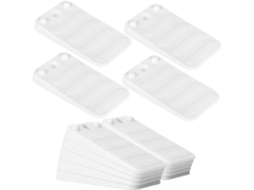 Villcase 20-unidades De Niveladores Armário Em Plástico Abs Branco, Deslizadores Multiuso E Empilháveis Para Pés De Mesa