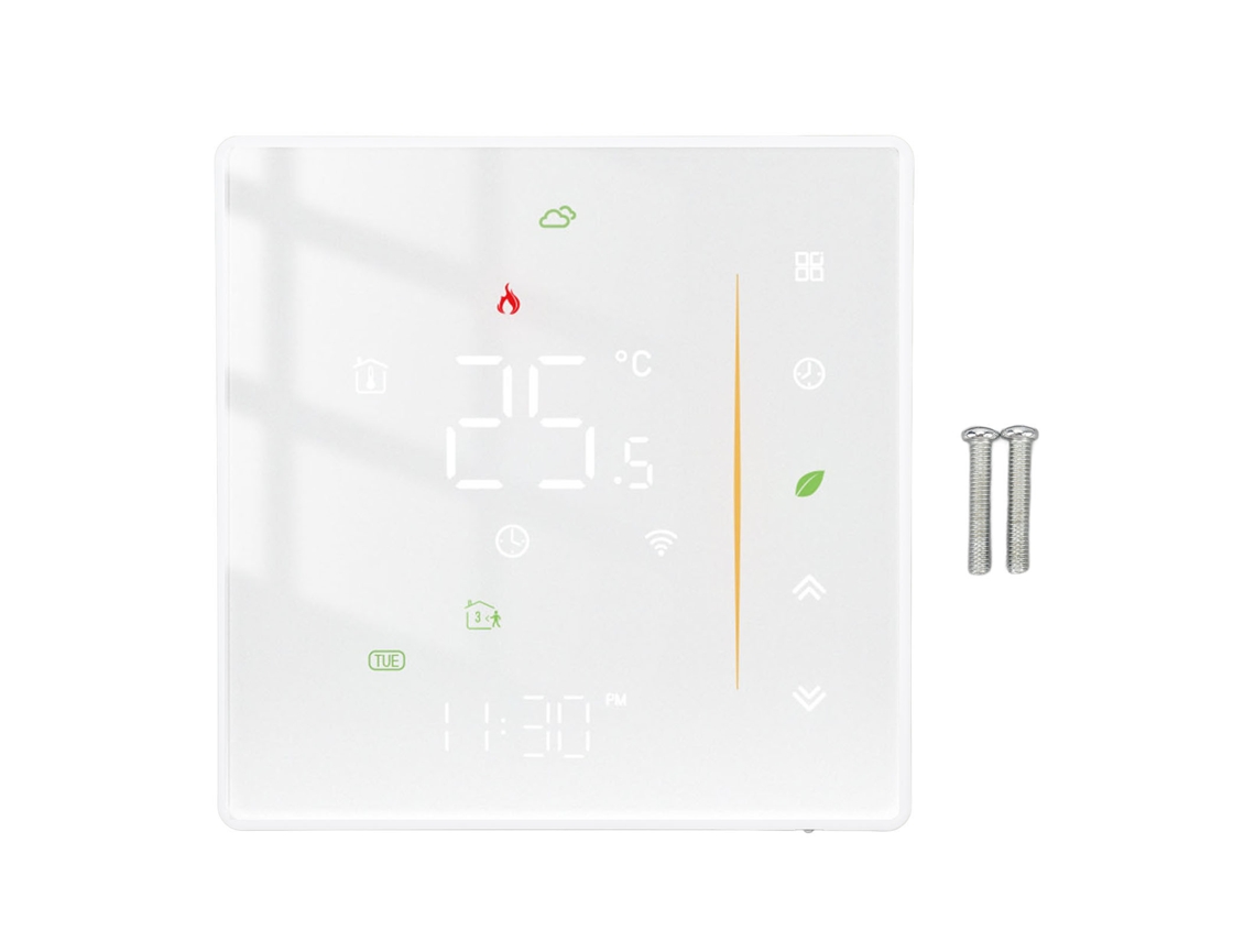 Termostato Wi-fi Programável 6 Períodos com Tela Touch para Lar