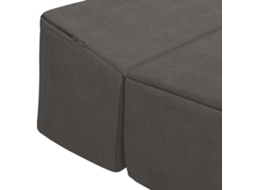 Sofá Cama Dobrável Cinzento escuro 200 X 70 X 15 Cm SYFAX