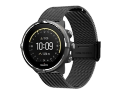 Pulseira de substituição de aço inoxidável com alça milanesa de 22 mm para relógio inteligente Suunto 9 com fivela Ly para bicicleta elétrica
