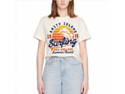 Rockinstone Jaws Movie Amity Surfing Solid Natural Adult T-shirt Size:xxxl