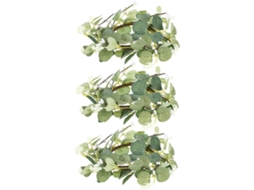 Conjunto 3 Pequenas Coroas Velas Artificiais Formato Folhas Anéis Decorativos 8 Decoração Interiores Primavera GOKOCO