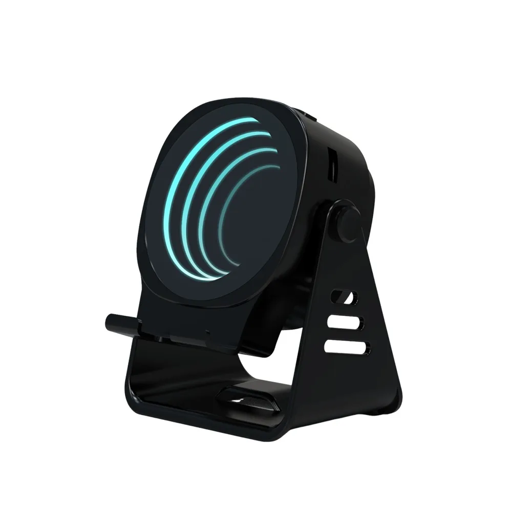 (preto) Suporte Para Celular Com Sensor De Ângulo Ajustável, Carregamento Usb E Bluetooth 5.3