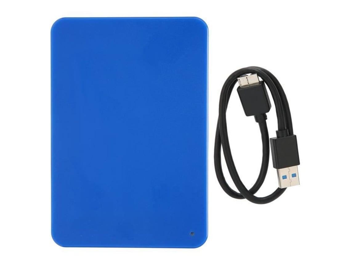HURRISE Memória Portátil Disco Rígido Externo Hdd Usb 3.0 Plug And Play Disco Rígido Móvel para Vários Dispositivos Azul 500 Gb