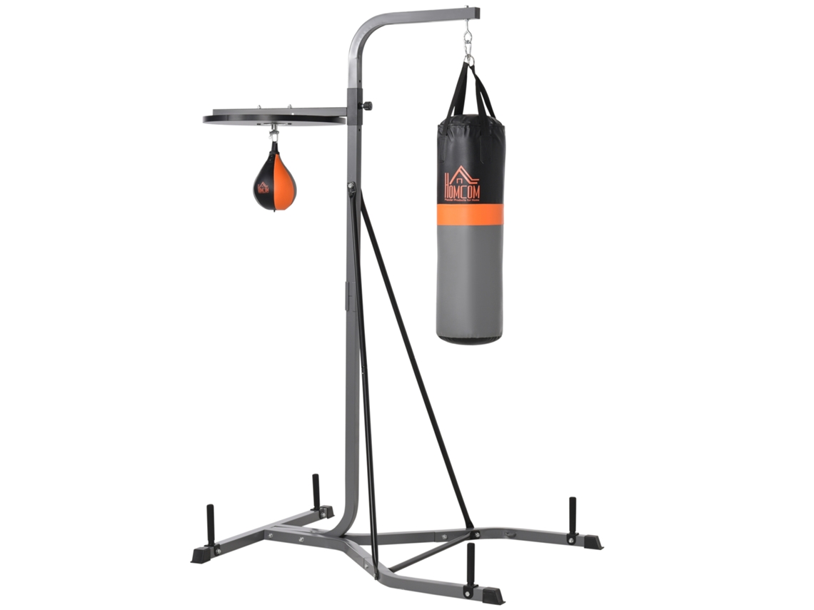 Estação multifuncional ajustável com saco de boxe 20kg e bola de soco para treino de boxe S/MARCA