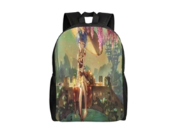 Mochila Estudantil F75 Genshin Impact, Leve E Durável, À Prova Dágua E Com Alça De Ombro Ajustável. Olysi Shop