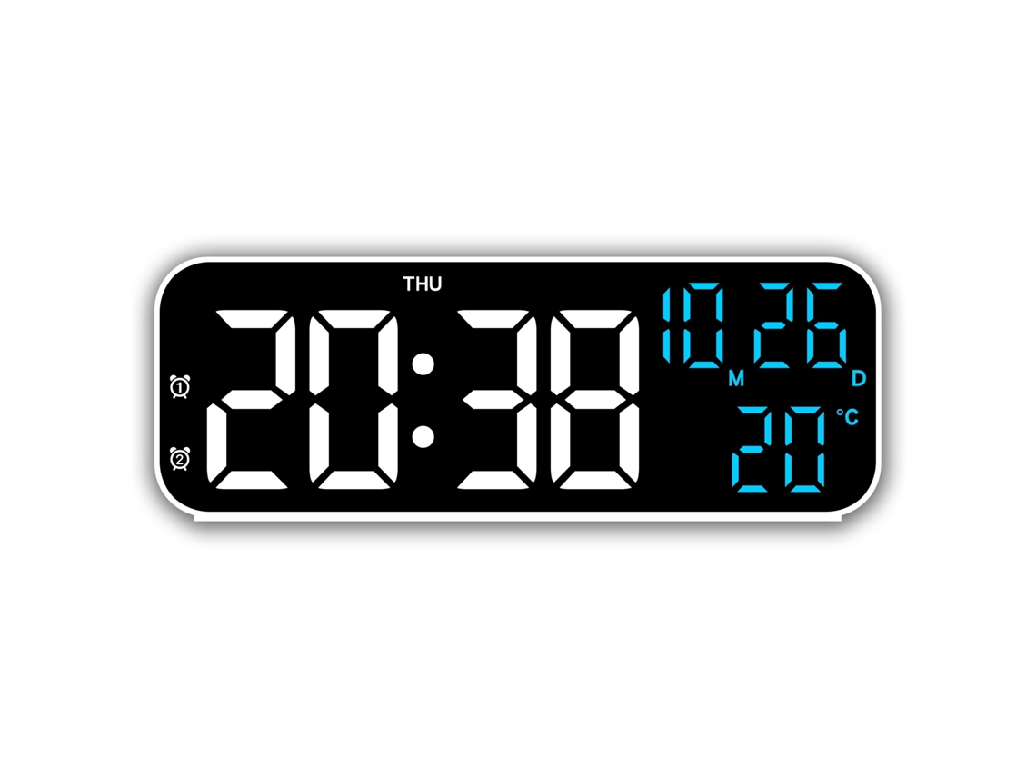 Despertador Digital Relógio Quarto Led Relógio Com Display De Temperatura E Umidade Para Home Office