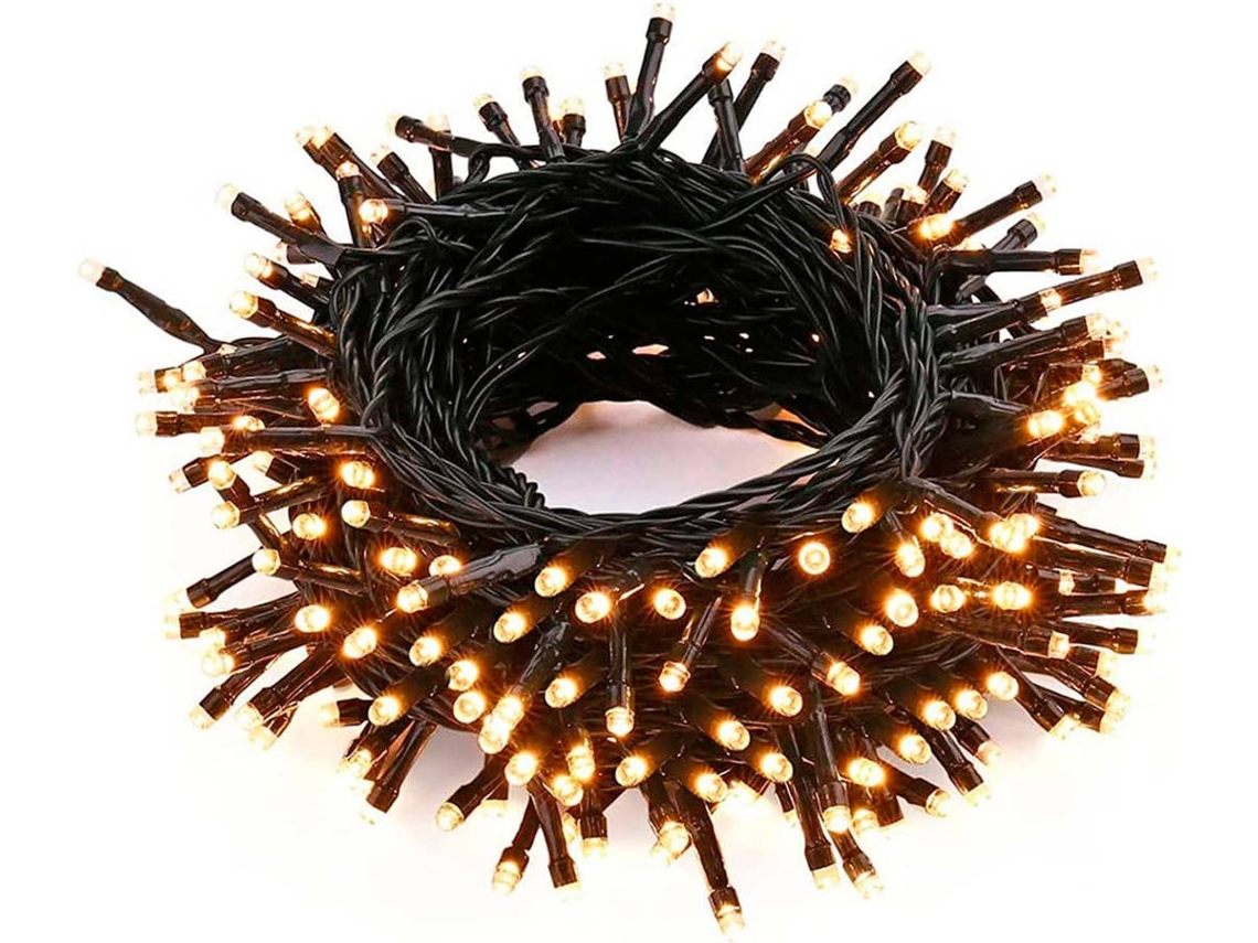 Tira de 140 Luzes Natal LEDs ACAN para Interior e Exterior (11 Metros - Quente)