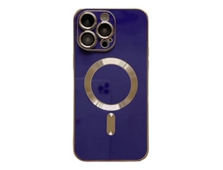 Lente para Telefone Mobile Phone Cases Magsafe Plating With para iPhone 13 Pro Pele Sintética