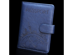 Porta-passaporte Rfid, Multicolorido Azul Escuro