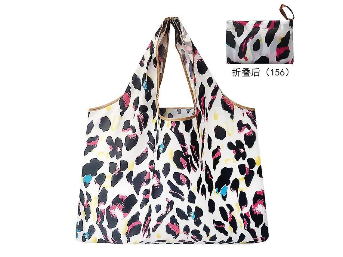 Sacola De Compras Dobrável De Nylon Reciclável, Ecológica E Amiga Da Cultura Local, Ideal Para Mulheres. Com Estampa Floral E Bolso Para Frutas E