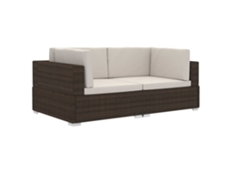 Corner Seat, Corner Seats Vidaxl Marrom Rattan / Vime (n/a)