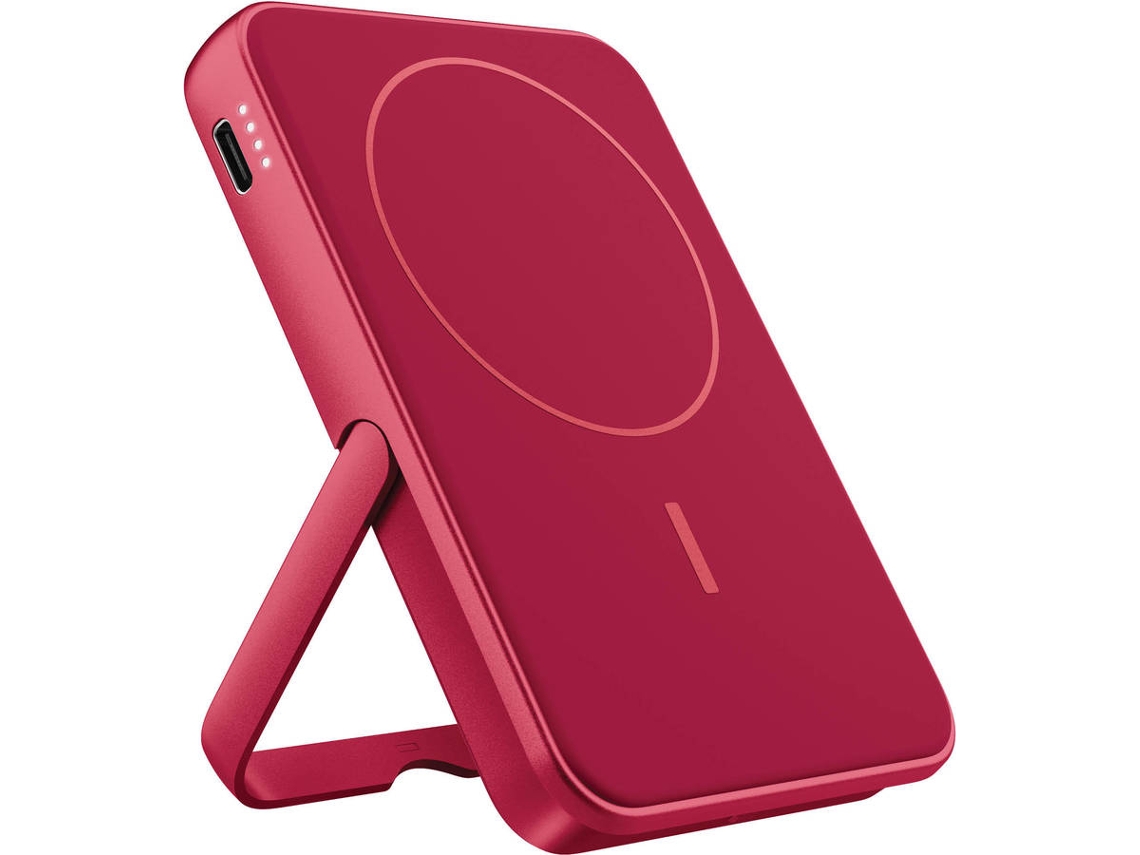 PowerBank FRESH 'N REBEL Magnético Wireless 5000mAh (Vermelho)