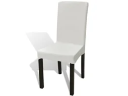Vidaxl 6 Pcs Capas Extensíveis Para Cadeiras Cor Creme