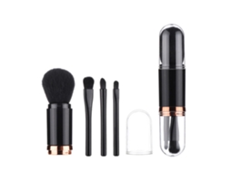 Set De Pincéis De Maquilhagem Retráteis 4 Em 1 Para Viagens