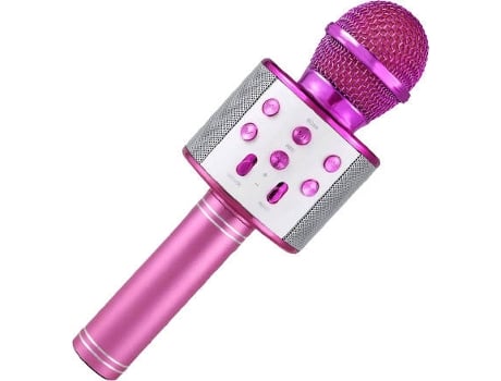Microfone FUNTASTIC Karaoke (Rosa)