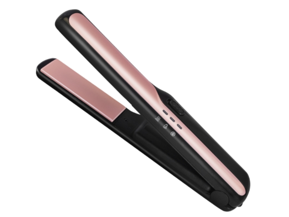 Alisador de Cabelo Recarregável Usb Sem Fio Portátil Ferramenta Alisador de Cabelo de Temperatura Ajustável 2400Mahbranco Bisbisous AUJEZON