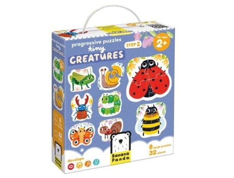 Livro Progressive Puzzles Tiny Creatures 2 Años De Desconocido (espanhol)