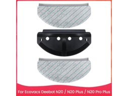Panos De Limpeza Com Bases Para Esfregão Para Aspirador Robô Ecovacs Deebot N20 / N20 Plus / N20 Pro Plus. Inclui Suporte Para Esfregão._ozo