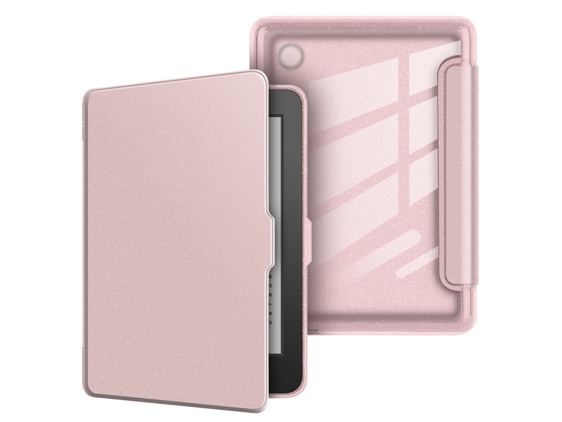 Capa de acrílico com glitter rosa para Kobo Clara 2e 6 Polegadas SIURN (2022)