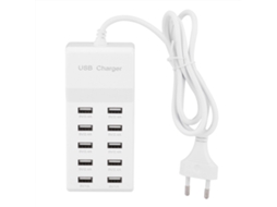 Carregador Usb Inteligente 10 Portas Carregamento Rápido 5v