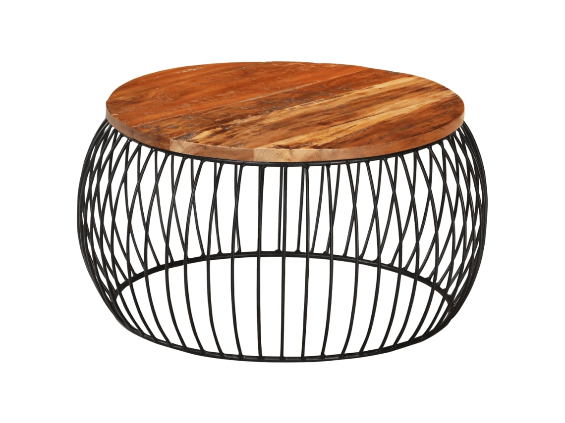 Mesa de centro VIDAXL Marrom Madeira (68x35 cm)