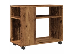 Side Table, Side Tables Vidaxl Marrom Madeira Processada (n/a)