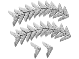 40 Peças - Proteção De Ângulo De 14 Mm Para Scrapbooking E Menus - Inoomp Proteja