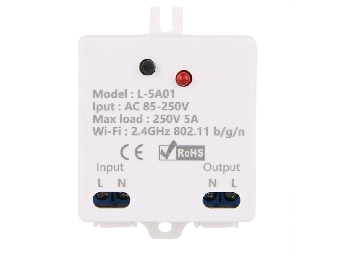 Controlador De Interruptor Inteligente Wifi Laxiscreed Com Temporizador E Compatível Com Tensão Ampla Para Casa