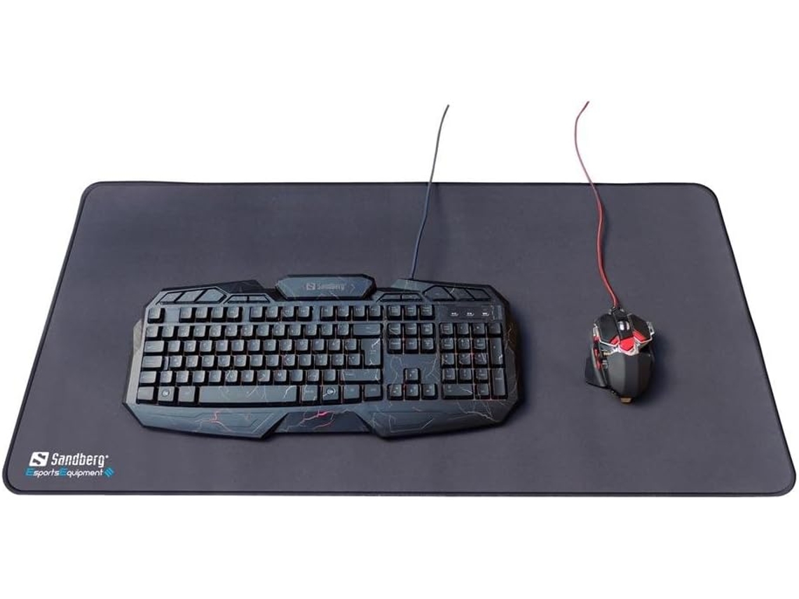 Tapete de Mesa Sandberg Gamer XXXL - para Mouse e Teclado Extra Grande Base Antiderrapante Rato Jogos À Prova
